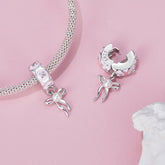Pink Bow Clip Charm